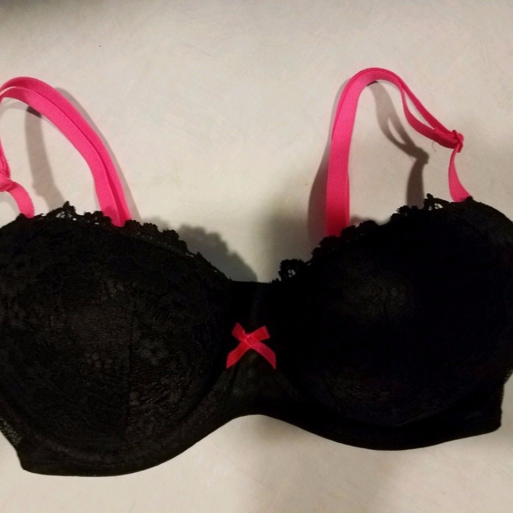 NWOT Xhilaration Perfect Balconette Black Lace Bra